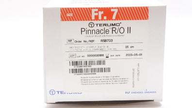 Terumo RSB703 Pinnacle Introducer Sheath 7Fr x 0.038inch x 25cm (x) - Box of 9